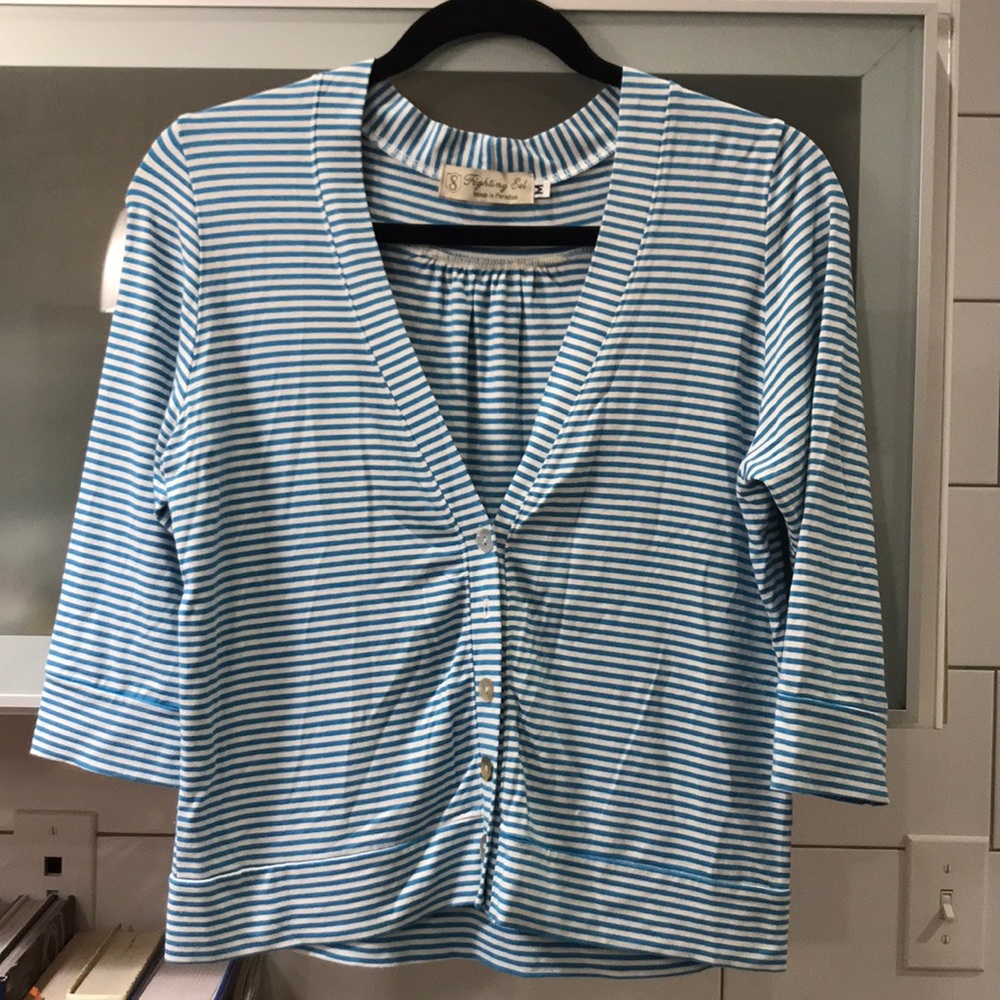 Fighting Eel Ibiza striped cardigan
